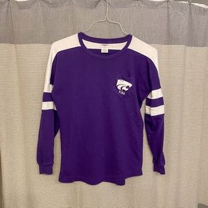 Kansas State pink Victoria’s Secret oversized long sleeve small